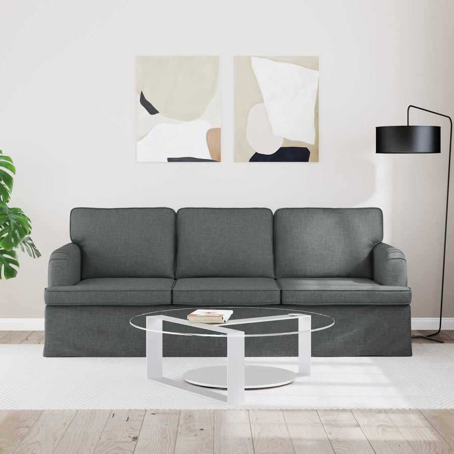 Bank Donkergrijs 142 x 80 x 85 cm Metaal