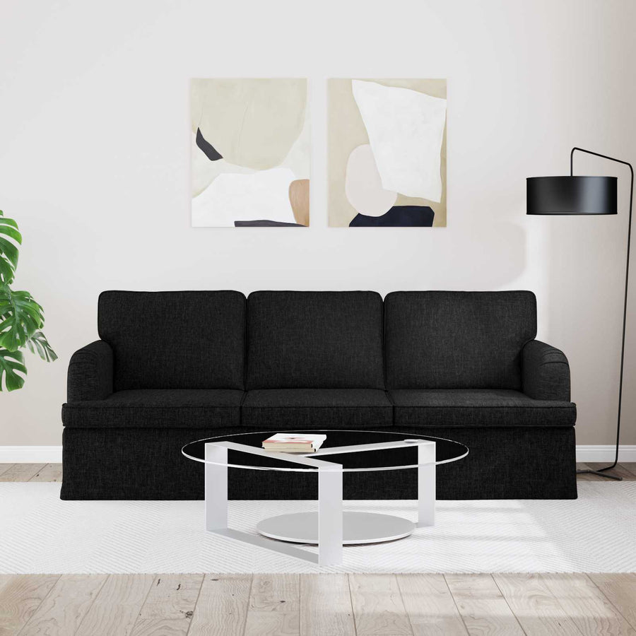 Bank Zwart 142 x 80 x 85 cm Metaal