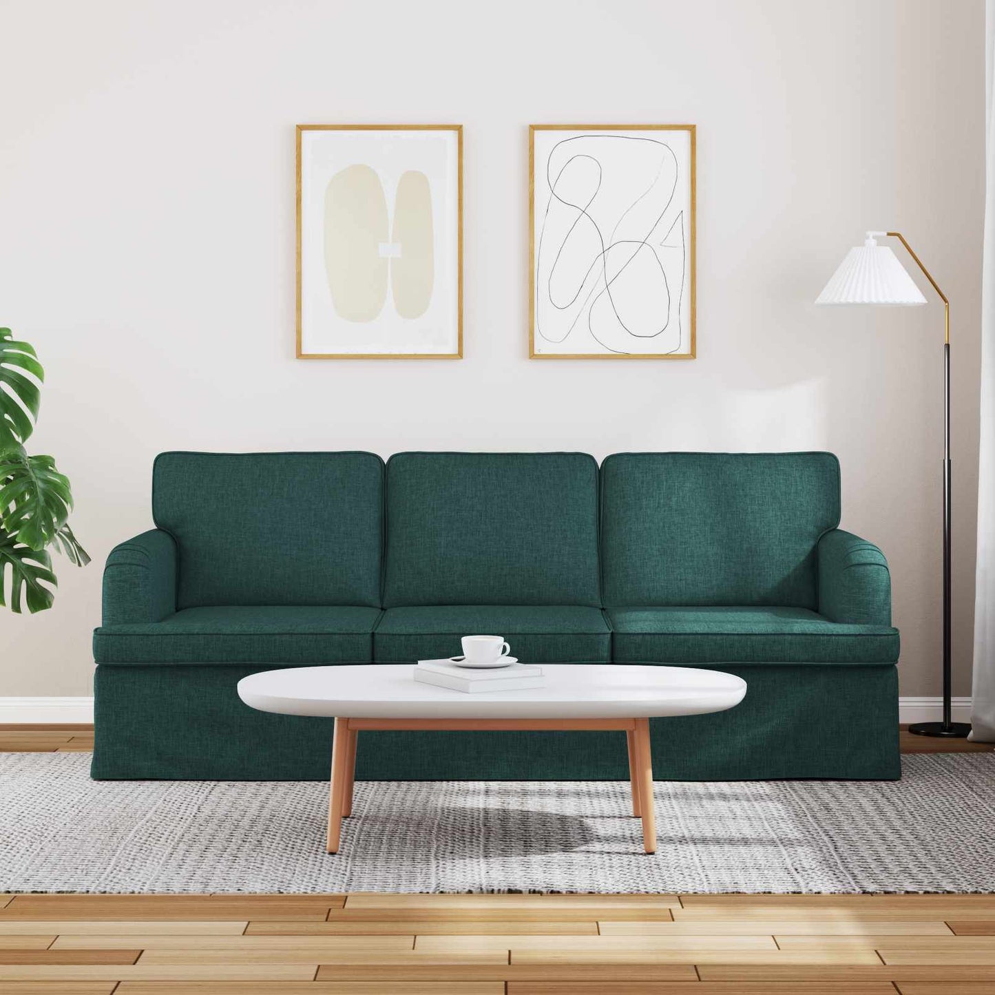 Bank Donkergroen 142 x 80 x 85 cm Metaal