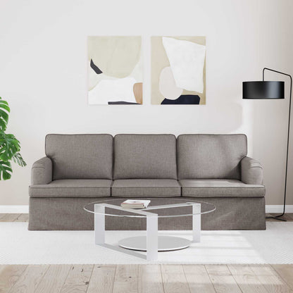 Bank Taupe 142 x 80 x 85 cm Metaal