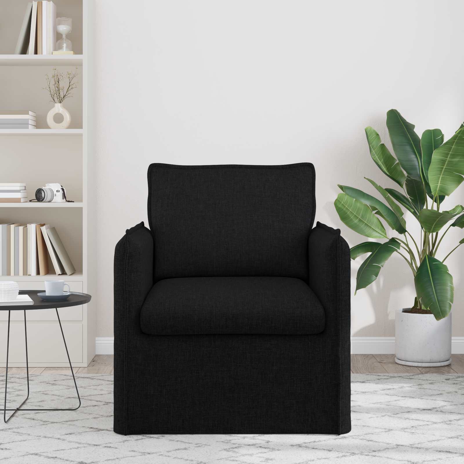 Bank 60cm Zwart Metaal