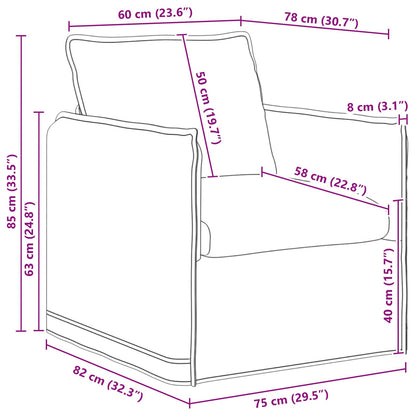 Bank 60cm Zwart Metaal