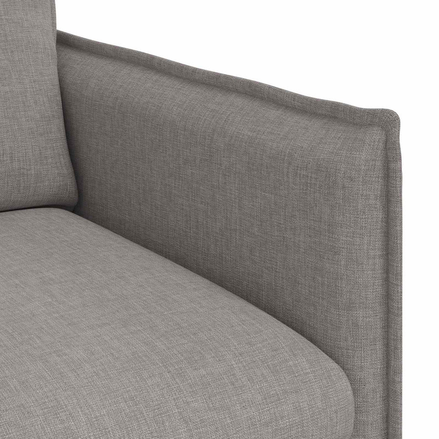 Bank 60cm Taupe Metaal