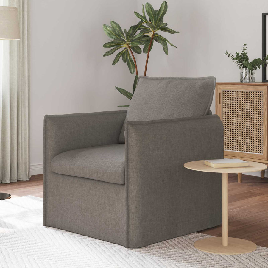 Bank 60cm Taupe Metaal