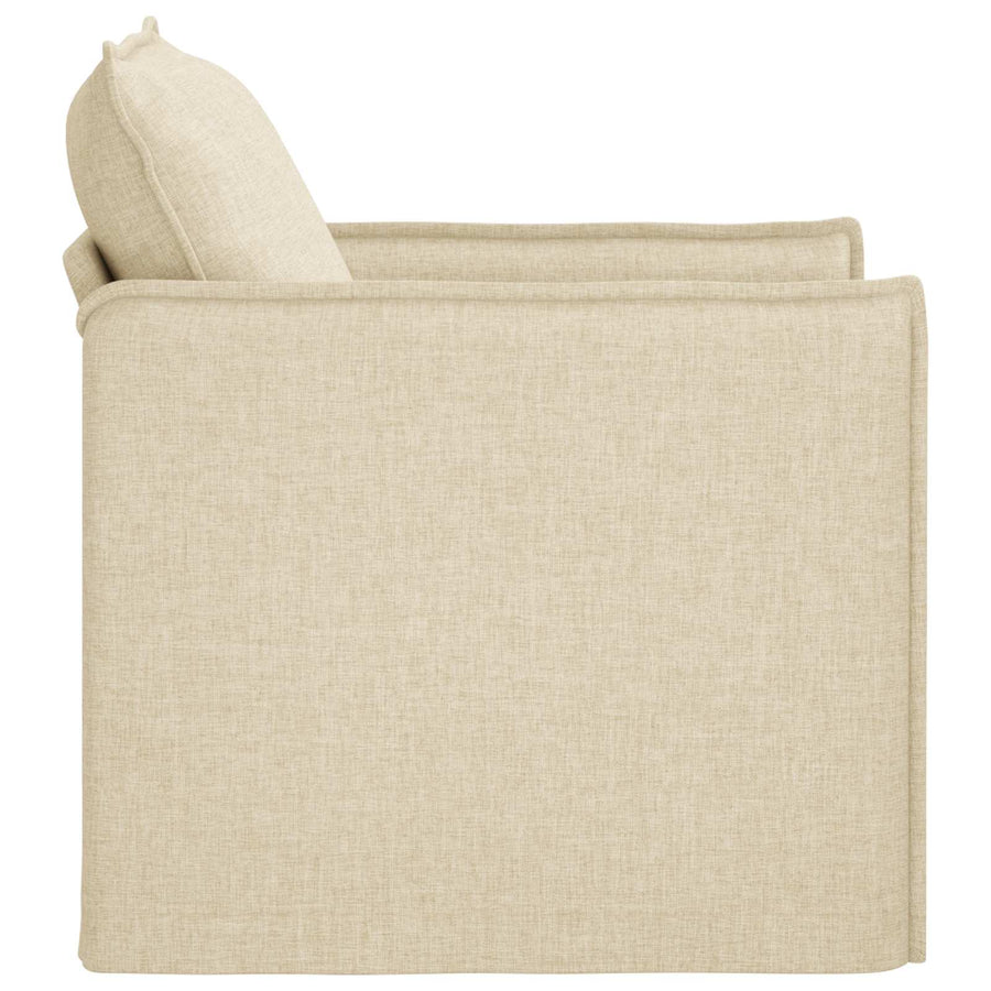 Bank 60cm Crème Metaal