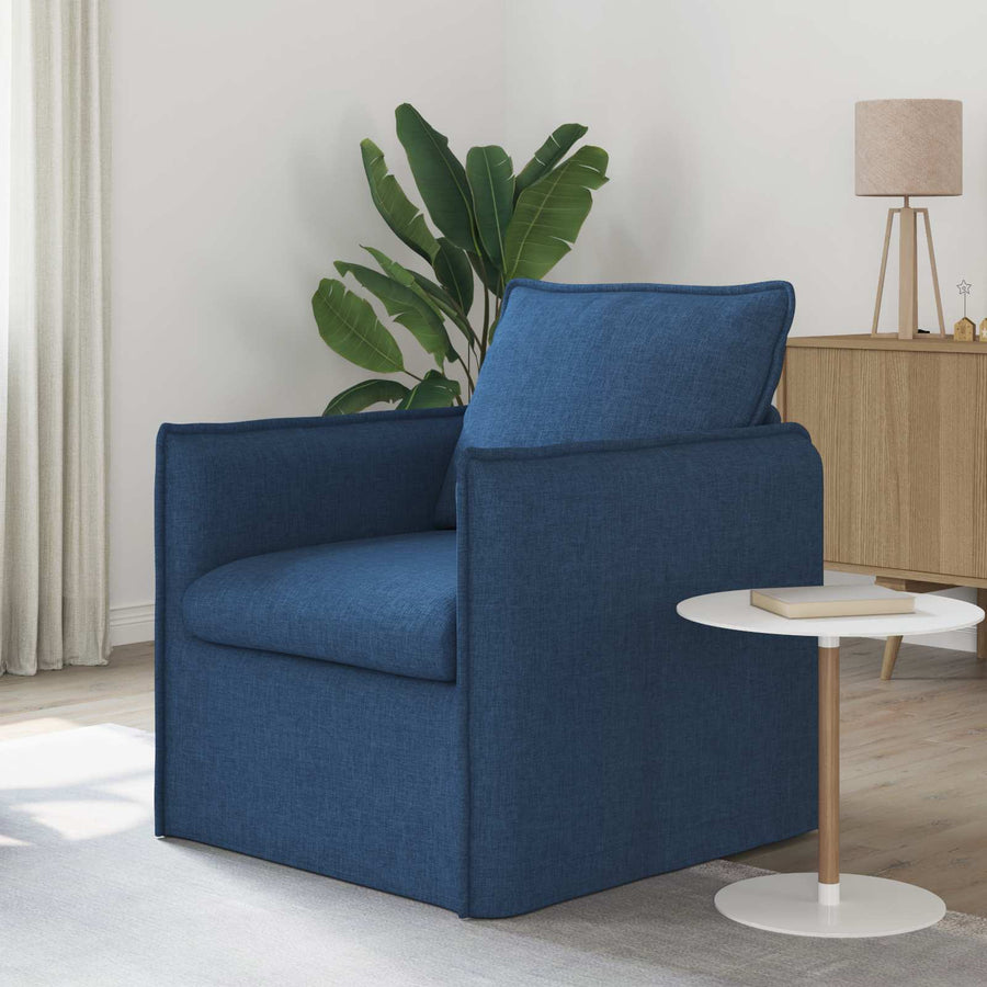 Bank 60cm Blauw Metaal