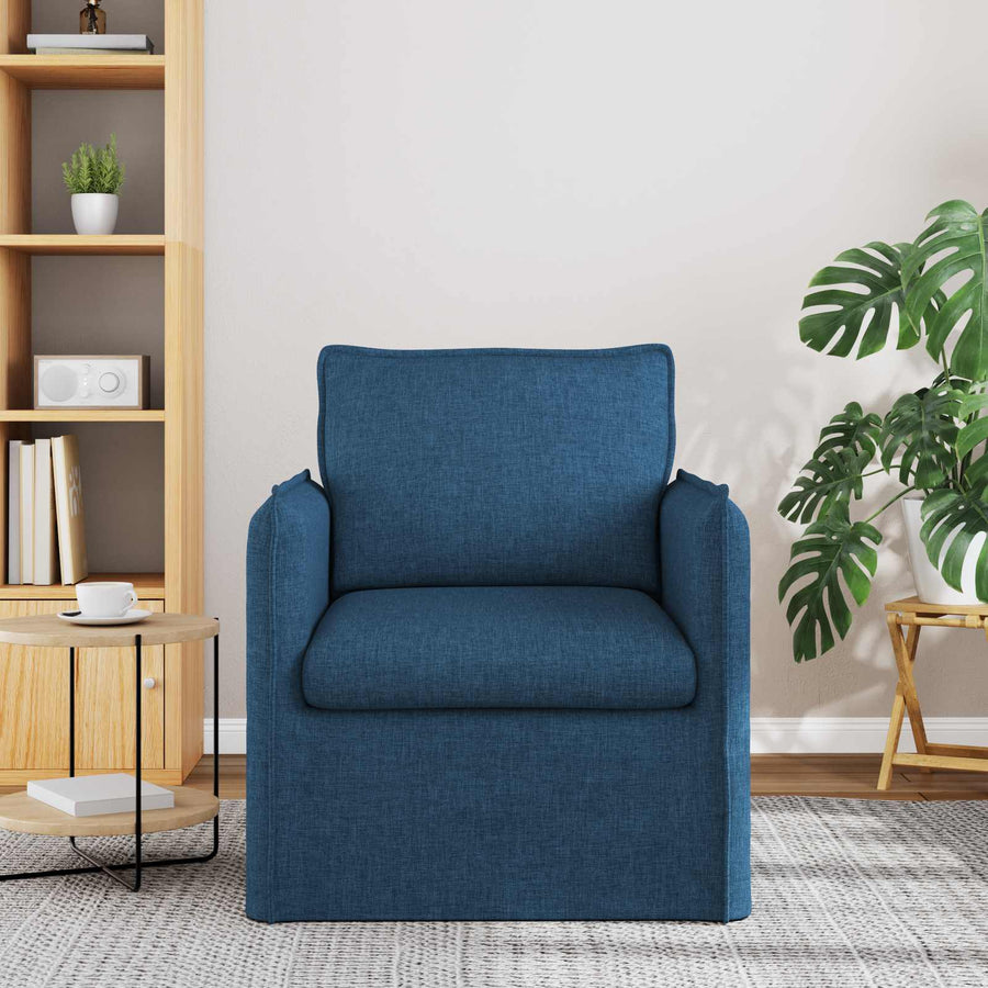 Bank 60cm Blauw Metaal