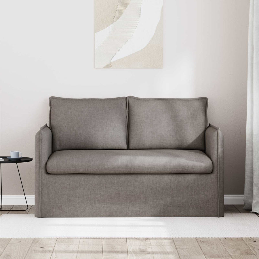 Bank 120cm Taupe Metaal