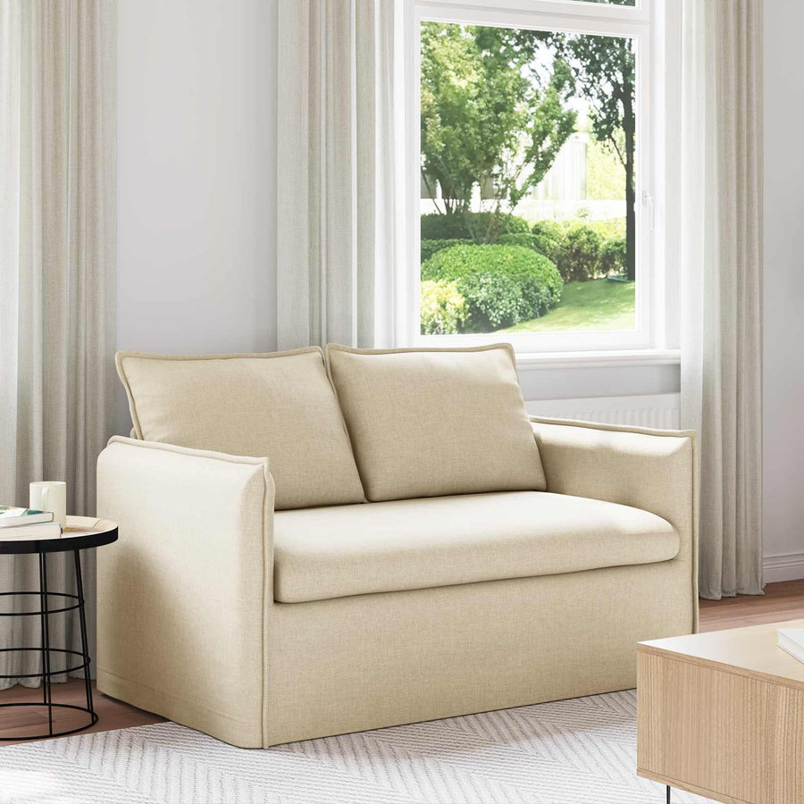 Bank 120cm Crème Metaal