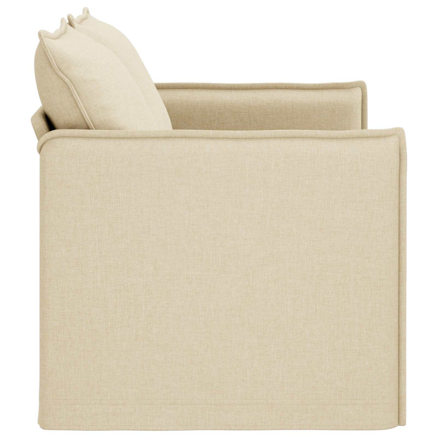 Bank 120cm Crème Metaal