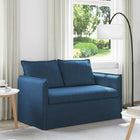 Bank blauw 136x82x85 cm stof