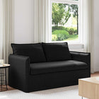 Bank zwart 156x82x85 cm stof