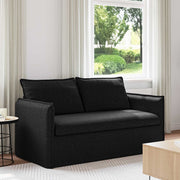Bank zwart 156x82x85 cm stof
