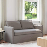 Bank taupe 156x82x85 cm stof