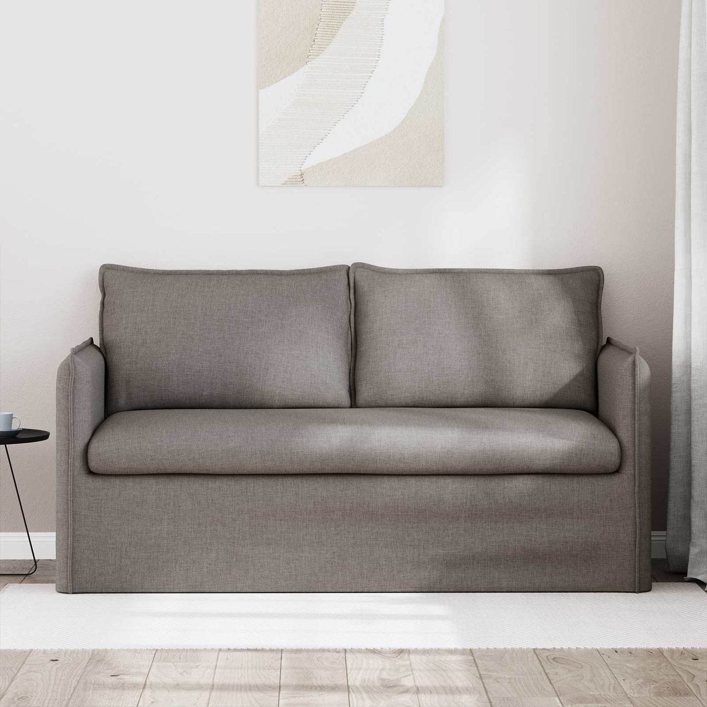 Bank Taupe 195 x 82 x 85 cm Metaal