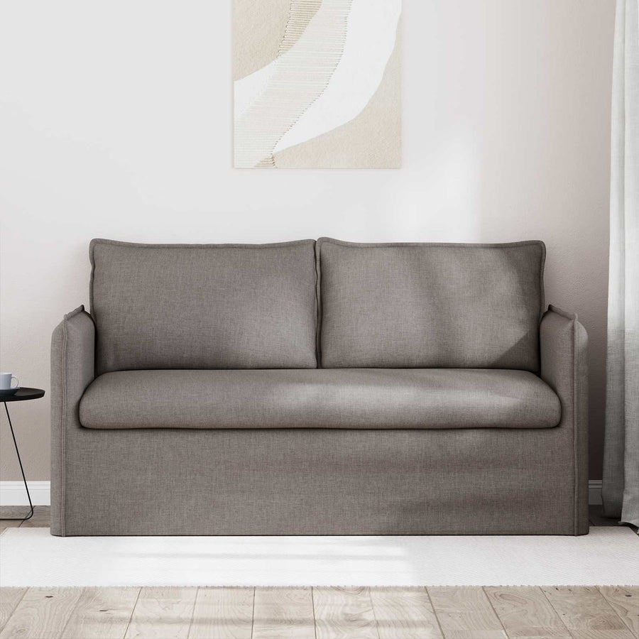 Bank Taupe 195 x 82 x 85 cm Metaal
