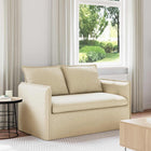 Bank crème 156x82x85 cm stof