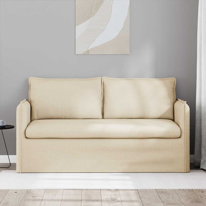 Bank Crème 195 x 82 x 85 cm Metaal
