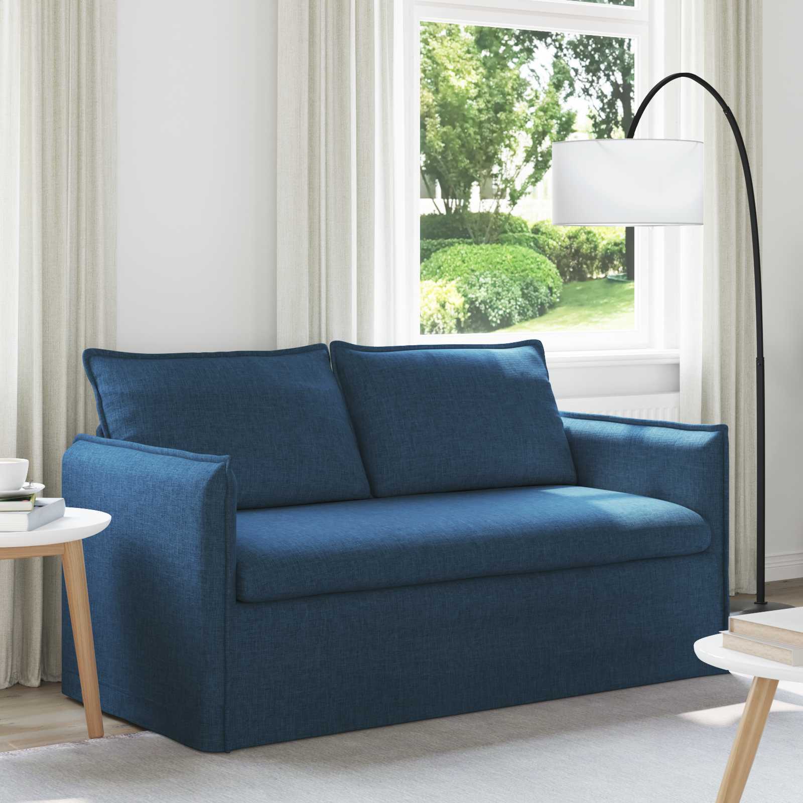 Bank Blauw 195 x 82 x 85 cm Metaal