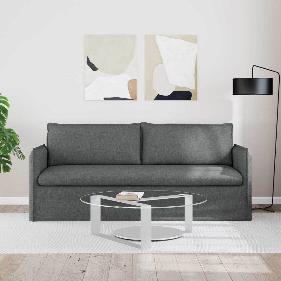 Bank Donkergrijs 195 x 82 x 85 cm Metaal