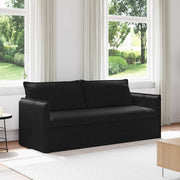 Bank zwart 196x82x85 cm stof