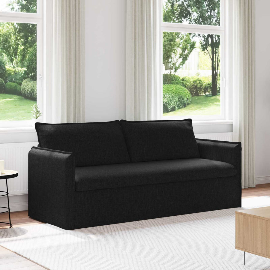 Bank Zwart 195 x 82 x 85 cm Metaal