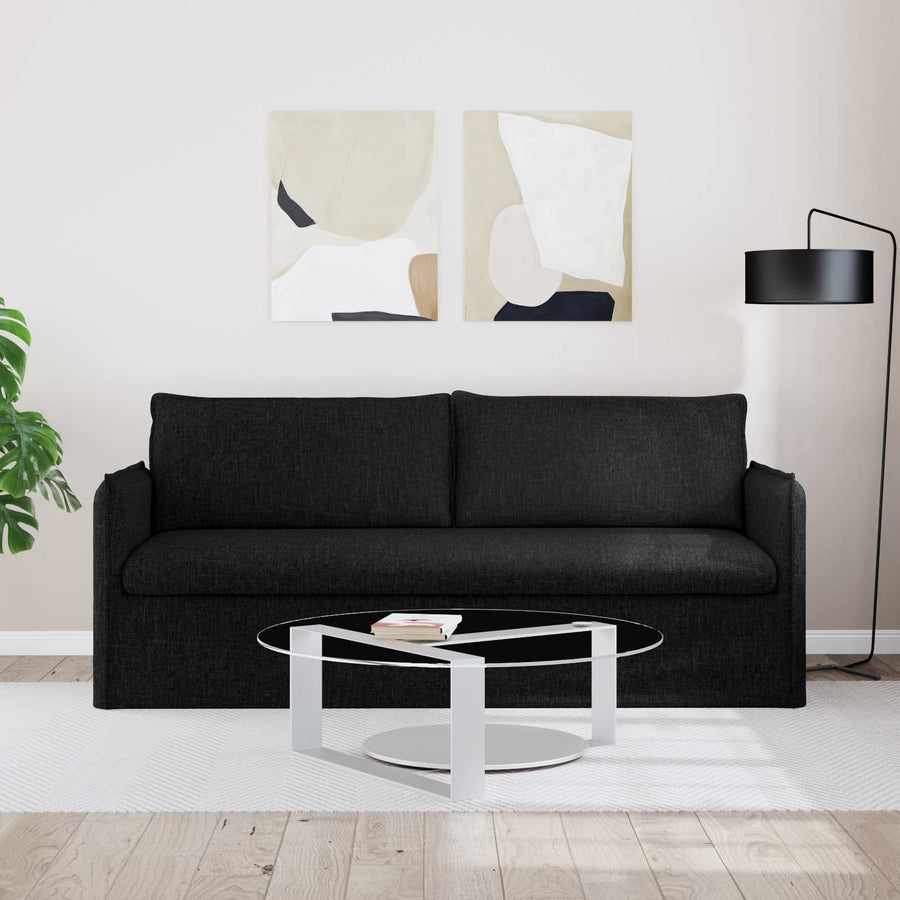 Bank Zwart 195 x 82 x 85 cm Metaal