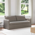 Bank taupe 196x82x85 cm stof