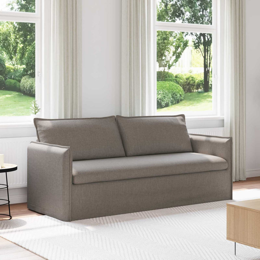 Bank Taupe 195 x 82 x 85 cm Metaal