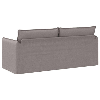 Bank Taupe 195 x 82 x 85 cm Metaal