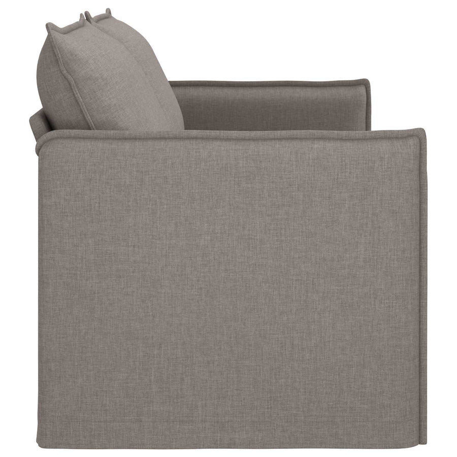 Bank Taupe 195 x 82 x 85 cm Metaal