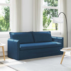 Bank blauw 195x82x85 cm stof