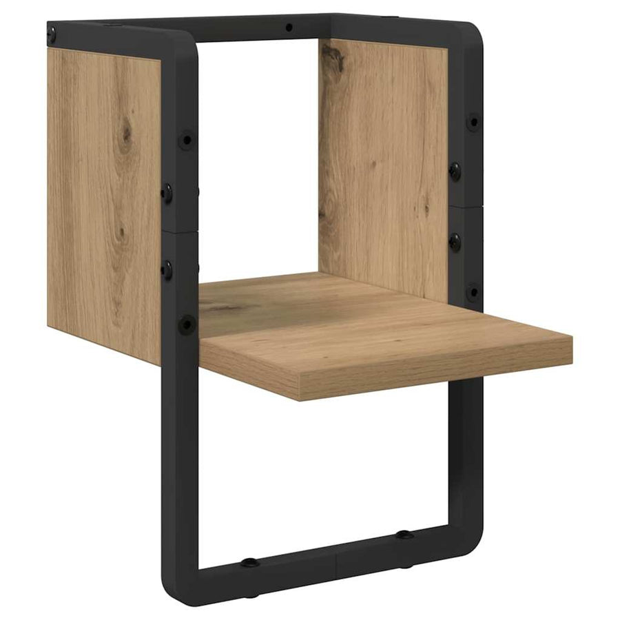 Wandplank Ambachtelijk eiken 20 x 25 x 30 cm Bewerkt hout