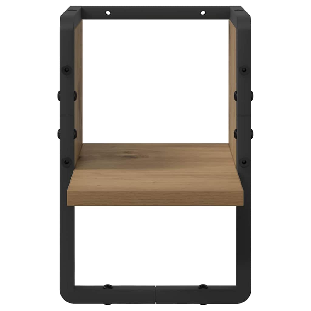Wandplank Ambachtelijk eiken 20 x 25 x 30 cm Bewerkt hout