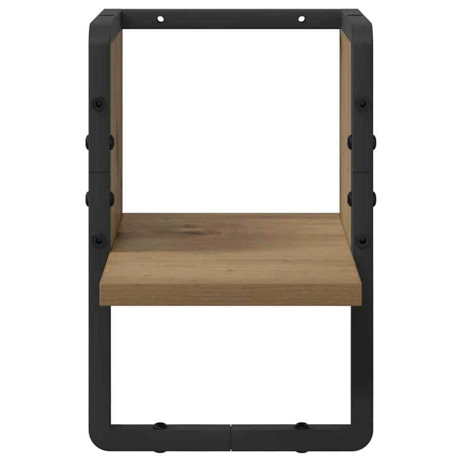 Wandplank Ambachtelijk eiken 20 x 25 x 30 cm Bewerkt hout