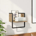 Wall shelf Crafted oak 30 x 25 x 30 cm Treated wood