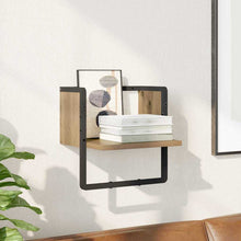 Wandplank Ambachtelijk eiken 30 x 25 x 30 cm Bewerkt hout
