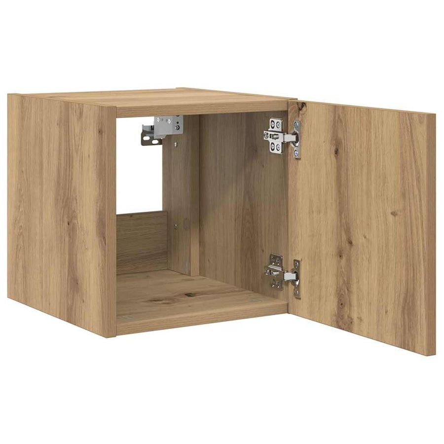 TV Wandkast Ambachtelijk eiken 30,5 x 35 x 30 cm Bewerkt hout