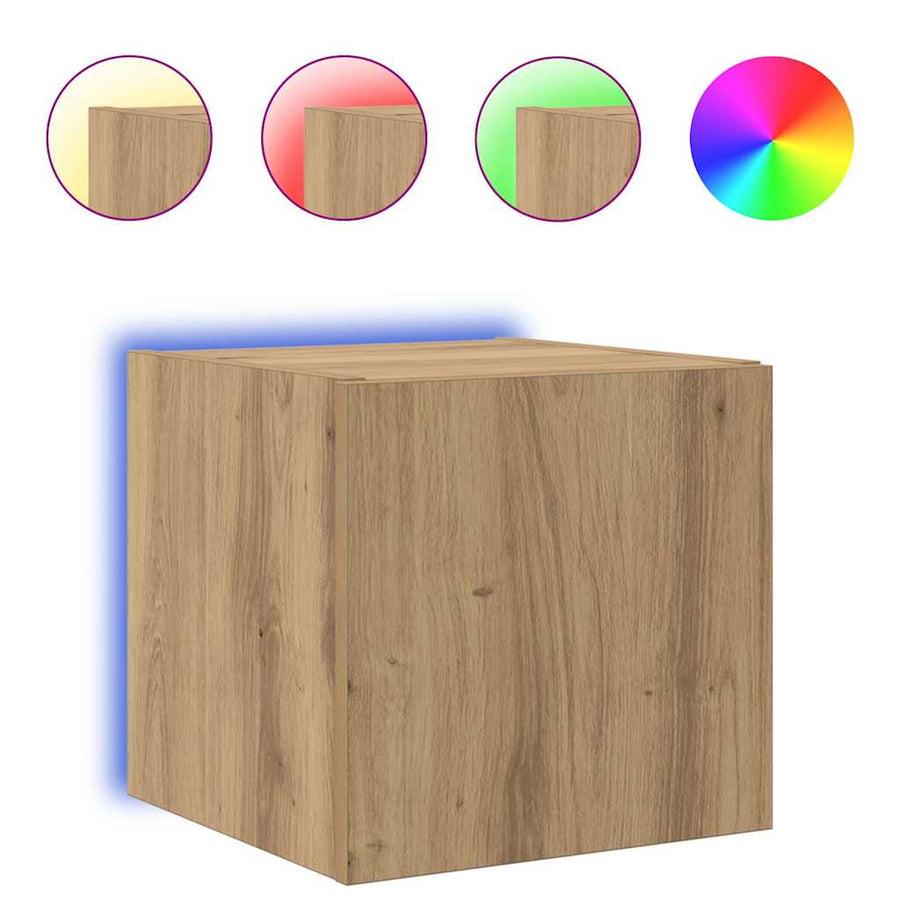 TV Wandkast Ambachtelijk eiken 30,5 x 35 x 30 cm Bewerkt hout