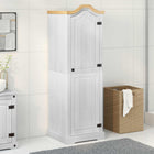 Kast massief grenenhout wit 55x52x170 cm