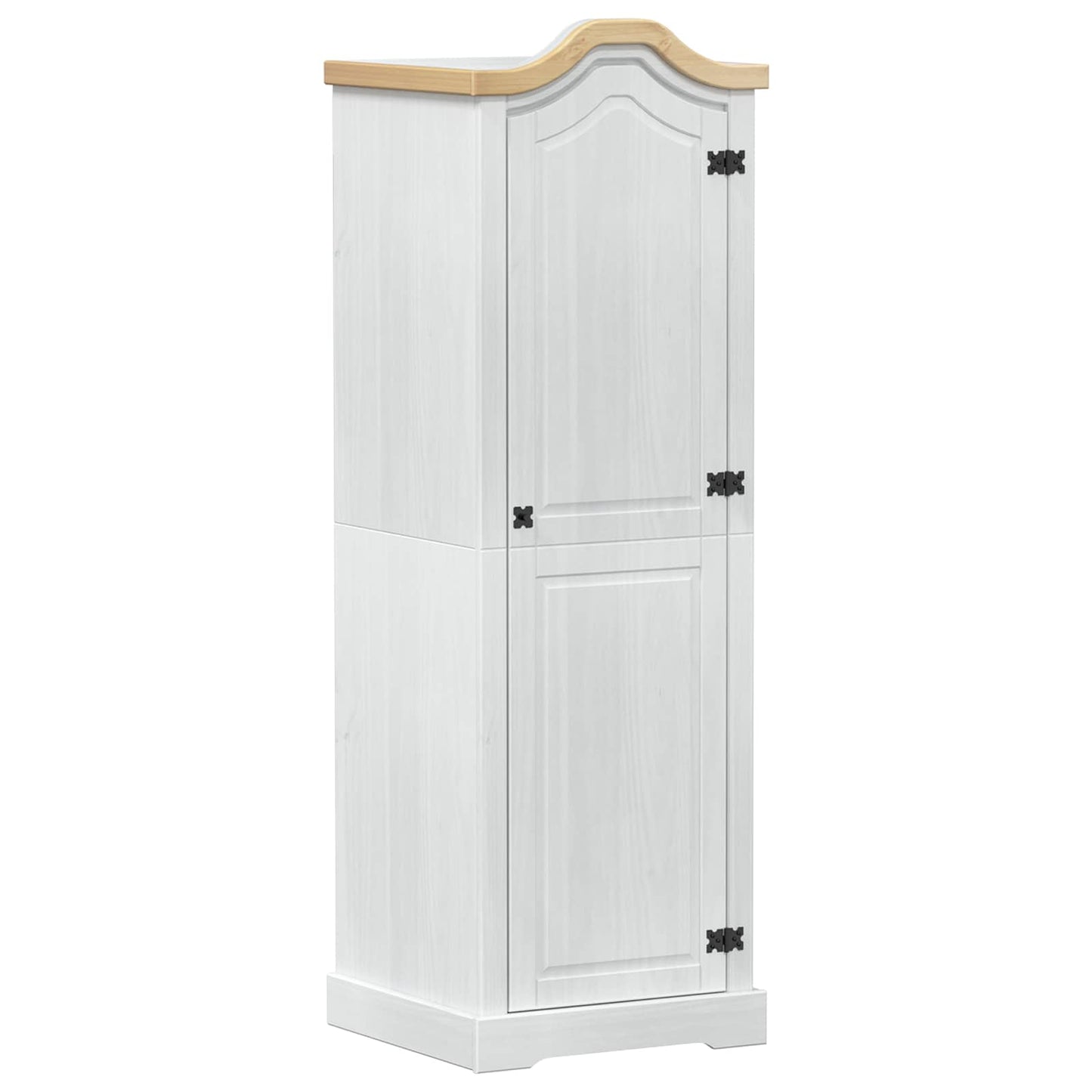 Kasten met plank Wit 55 x 52 x 170 cm Massief grenenhout