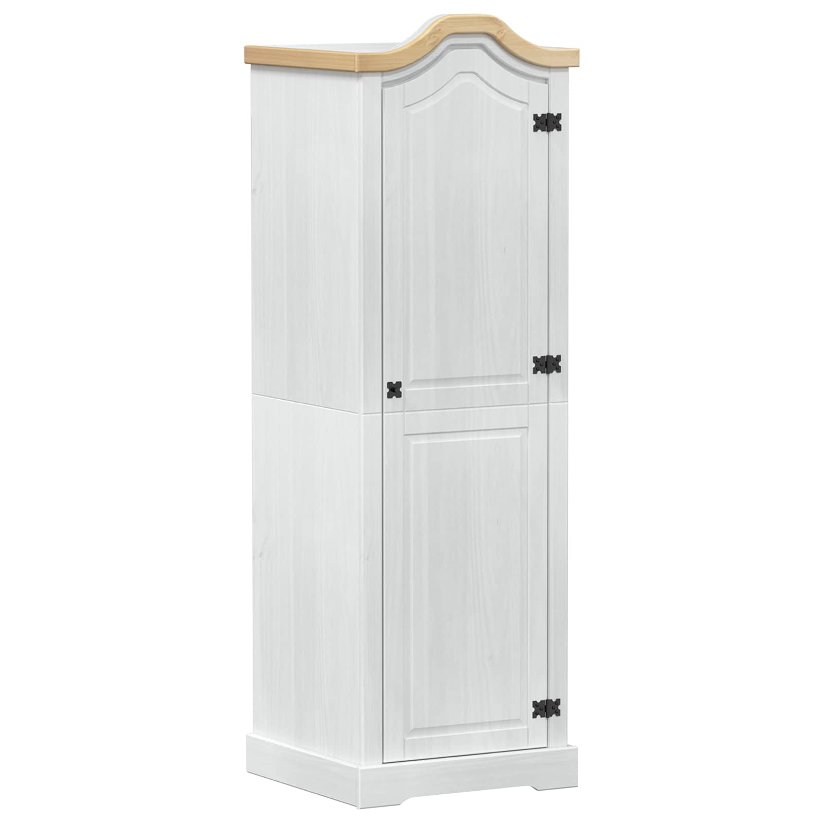 Kasten met plank Wit 55 x 52 x 170 cm Massief grenenhout