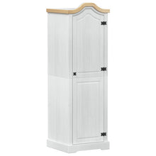 Kasten met plank Wit 55 x 52 x 170 cm Massief grenenhout