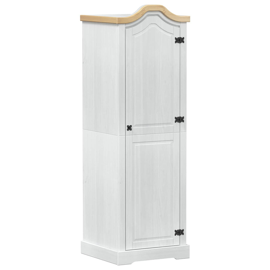 Kasten met plank Wit 55 x 52 x 170 cm Massief grenenhout
