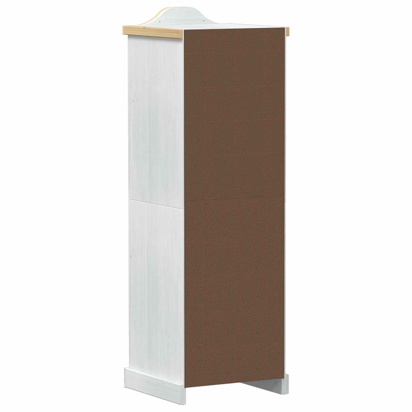 Kasten met plank Wit 55 x 52 x 170 cm Massief grenenhout