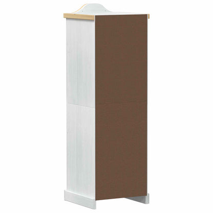 Kasten met plank Wit 55 x 52 x 170 cm Massief grenenhout