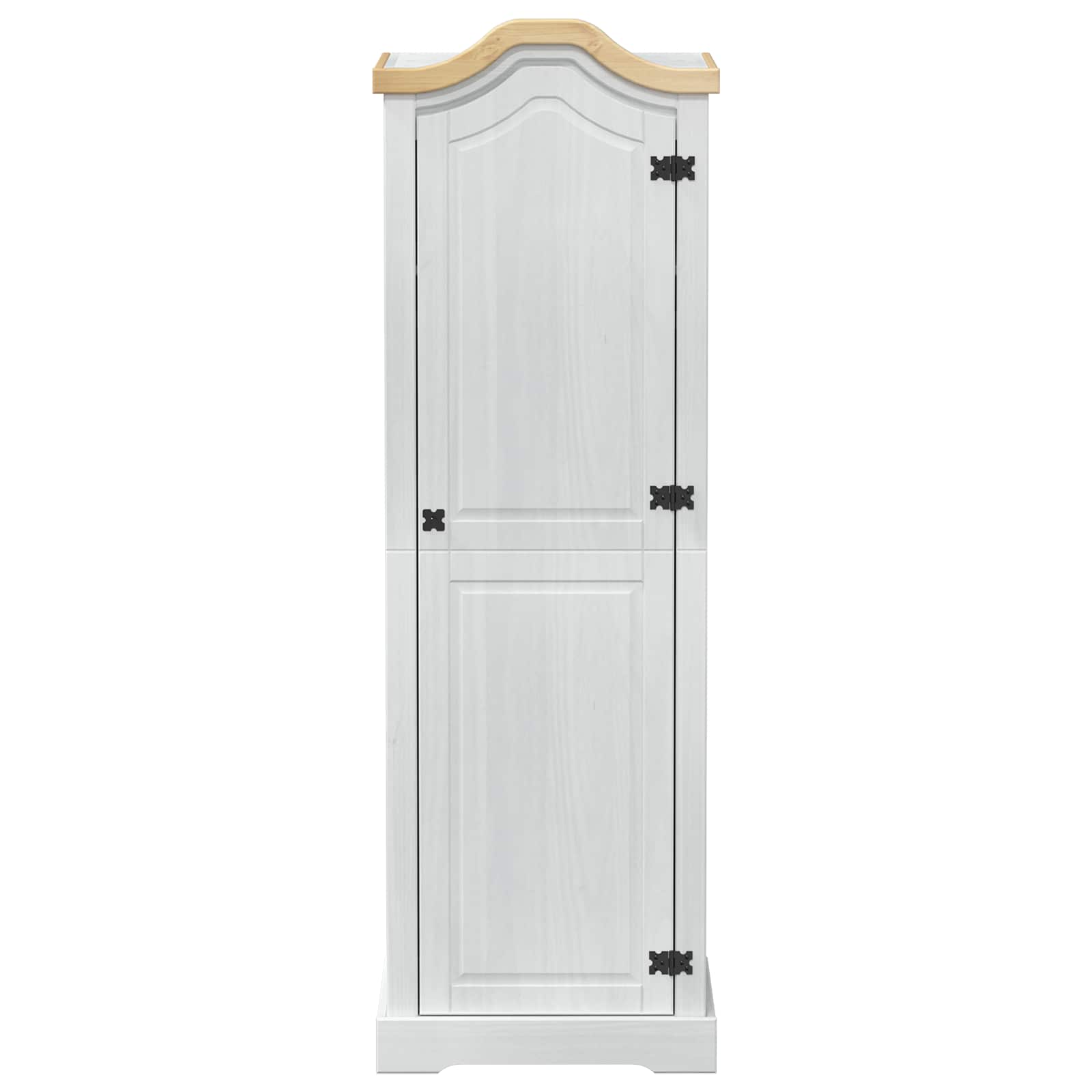 Kasten met plank Wit 55 x 52 x 170 cm Massief grenenhout