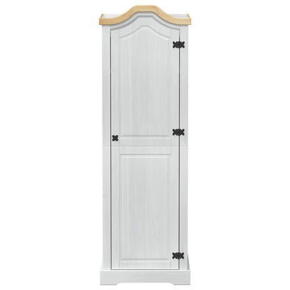 Kasten met plank Wit 55 x 52 x 170 cm Massief grenenhout
