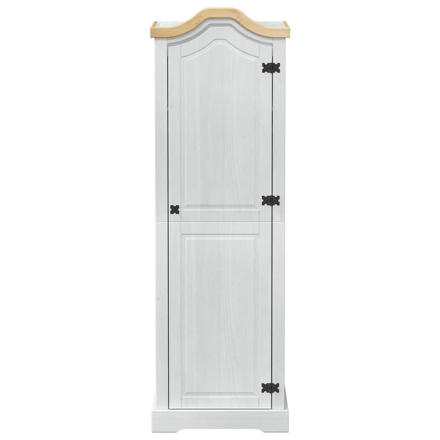 Kasten met plank Wit 55 x 52 x 170 cm Massief grenenhout