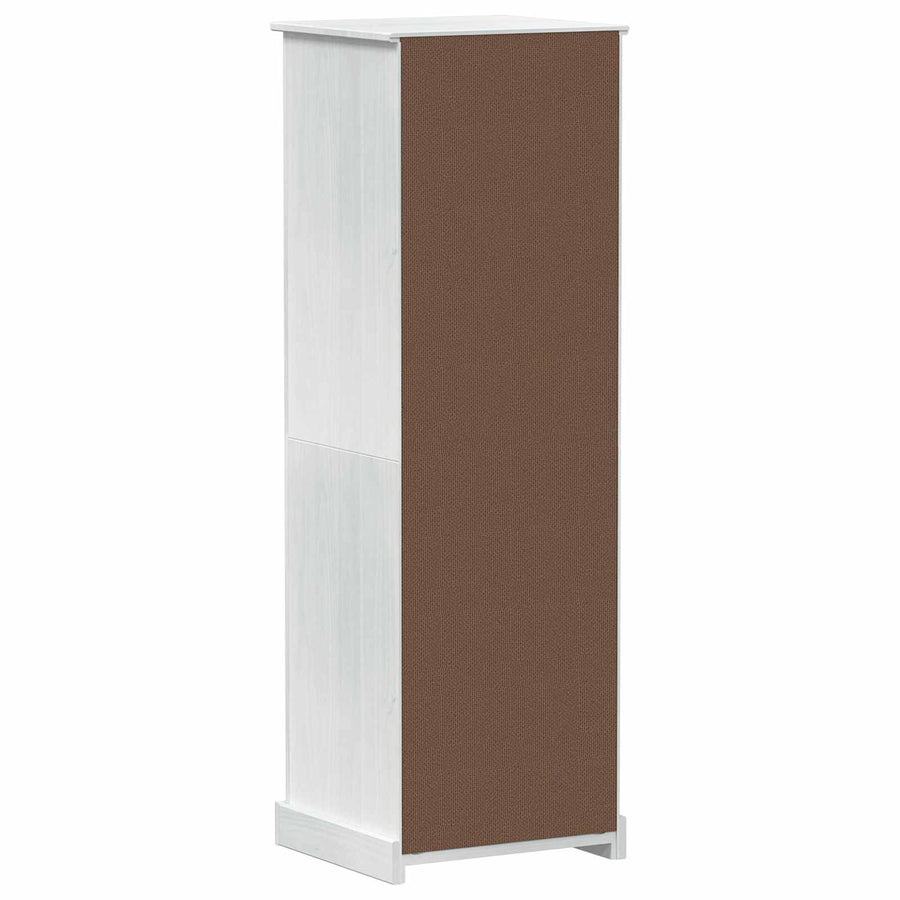 Kasten met lade Wit 55 x 50 x 170 cm Massief grenenhout